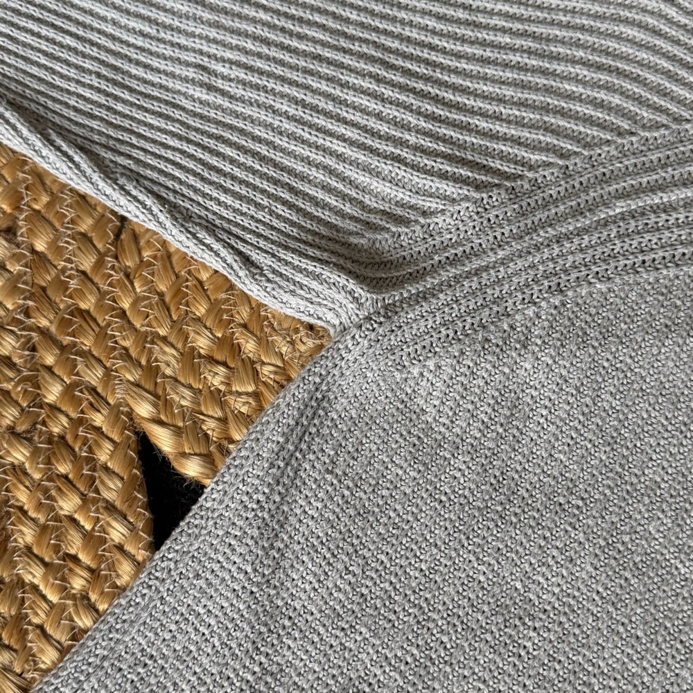Bare Knitwear V-Neck Sweater in Light Gray - Picture 4 of 11
